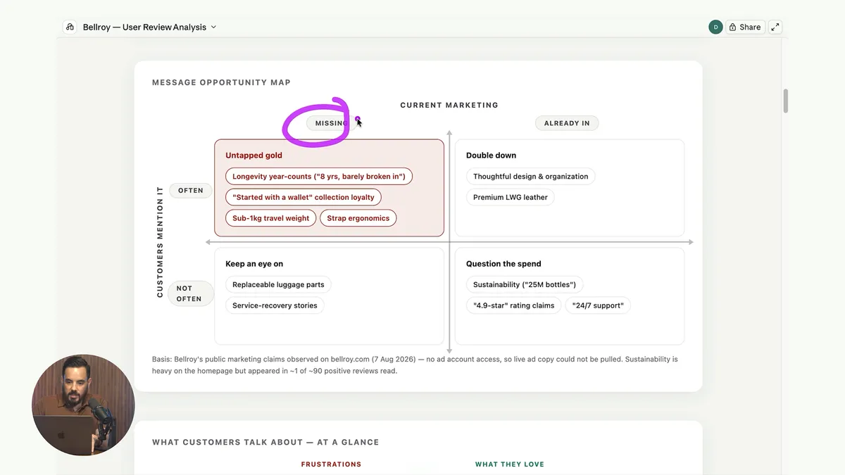 How to Improve Your Google Ads CTR With Customer Review Mining (Free Claude Skill) article cover image